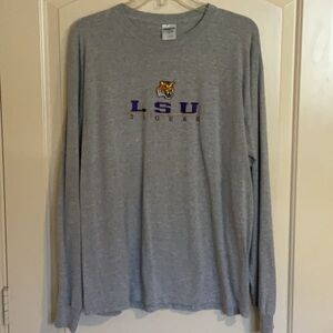 Gildan LSU Tigers Long Sleeve Tee - Size Large, Unisex